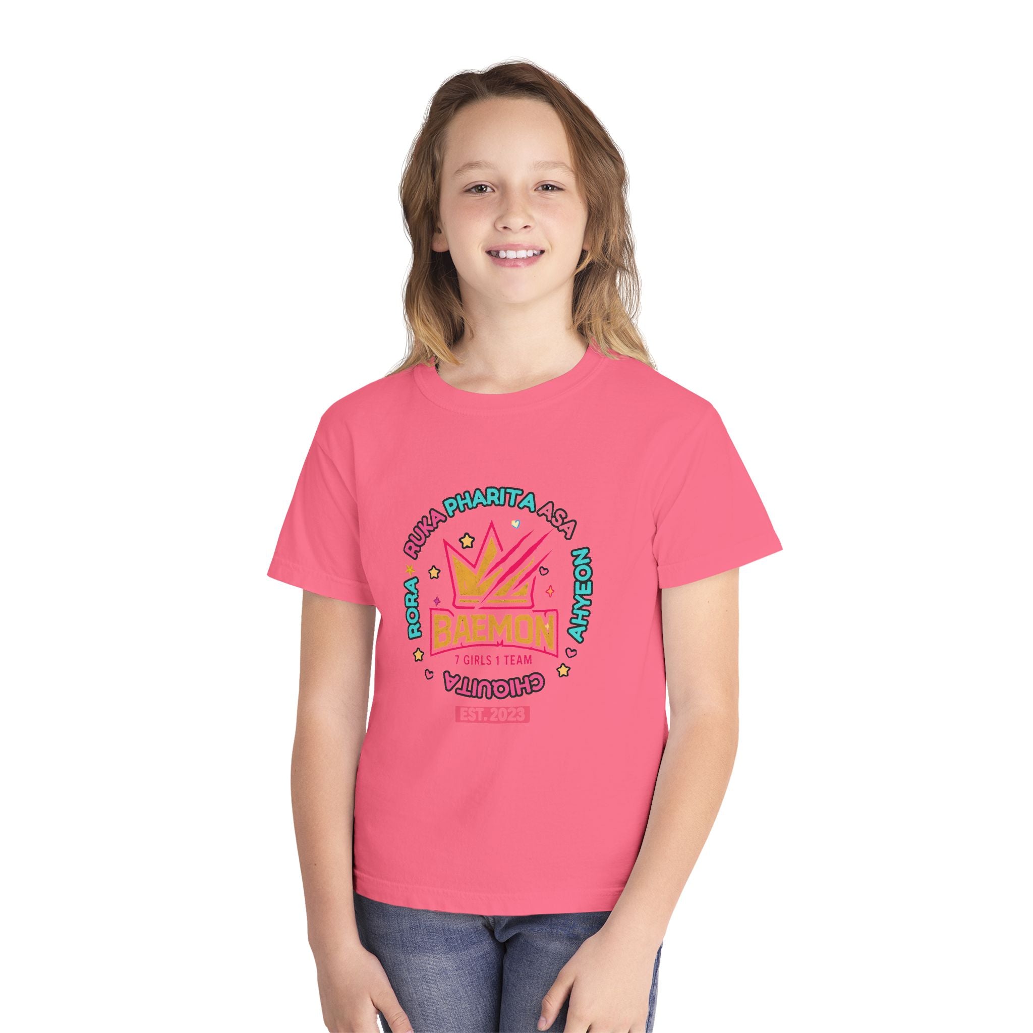 Youth Tee — BAEMON Girls Team Crown Graphic (Est. 2023)