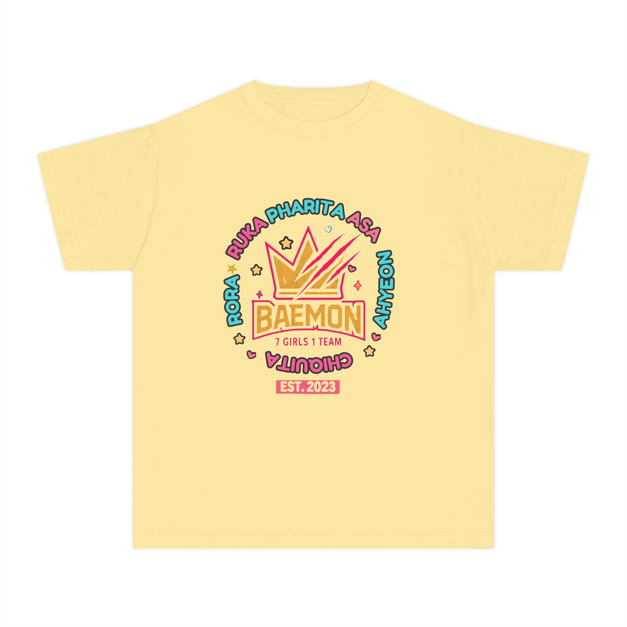 Youth Tee — BAEMON Girls Team Crown Graphic (Est. 2023)