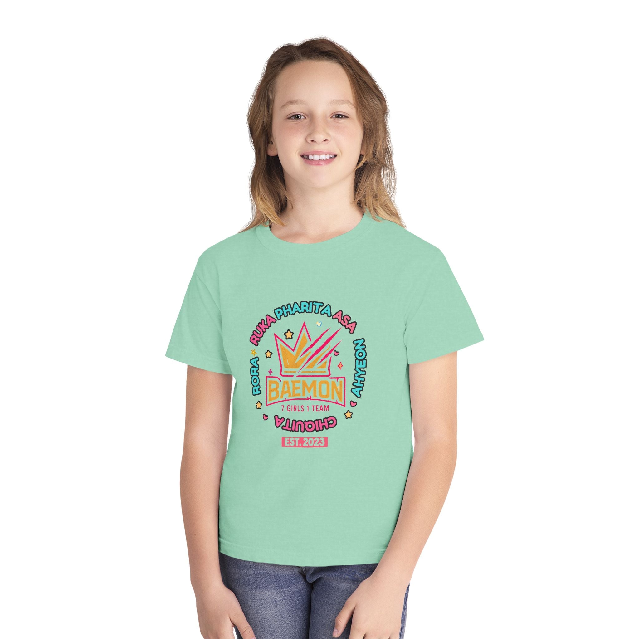 Youth Tee — BAEMON Girls Team Crown Graphic (Est. 2023)