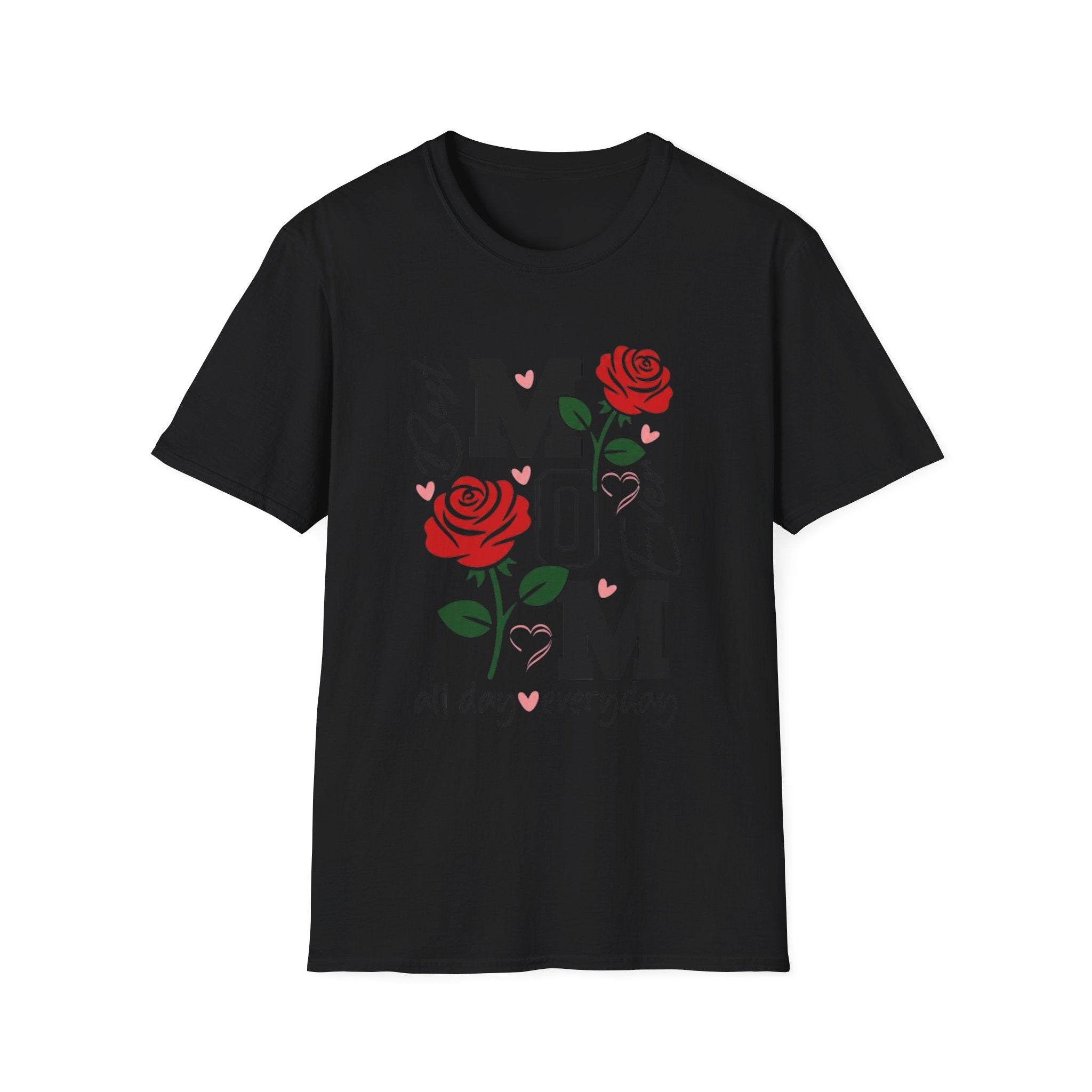 Best Mom Ever Floral T-Shirt — "Best Mom All Day Everyday" Mother's Day Gift