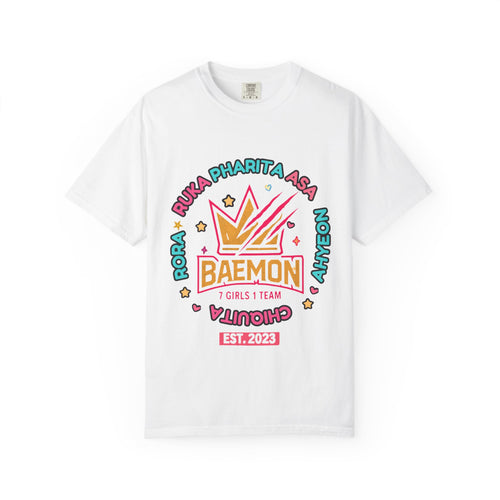 BAEMON Girls Team Graphic T-Shirt — 'BAEMON' Crown Logo, Member Names & EST.2023