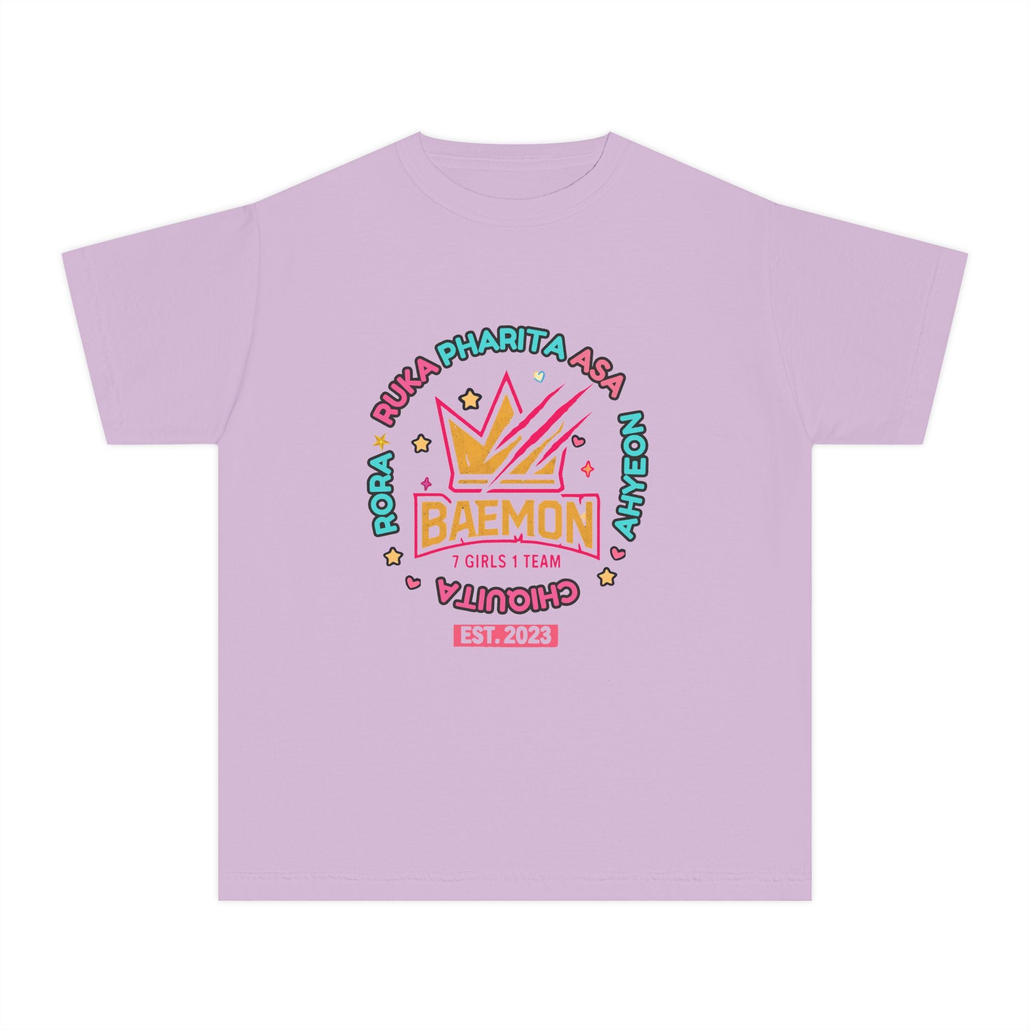 Youth Tee — BAEMON Girls Team Crown Graphic (Est. 2023)