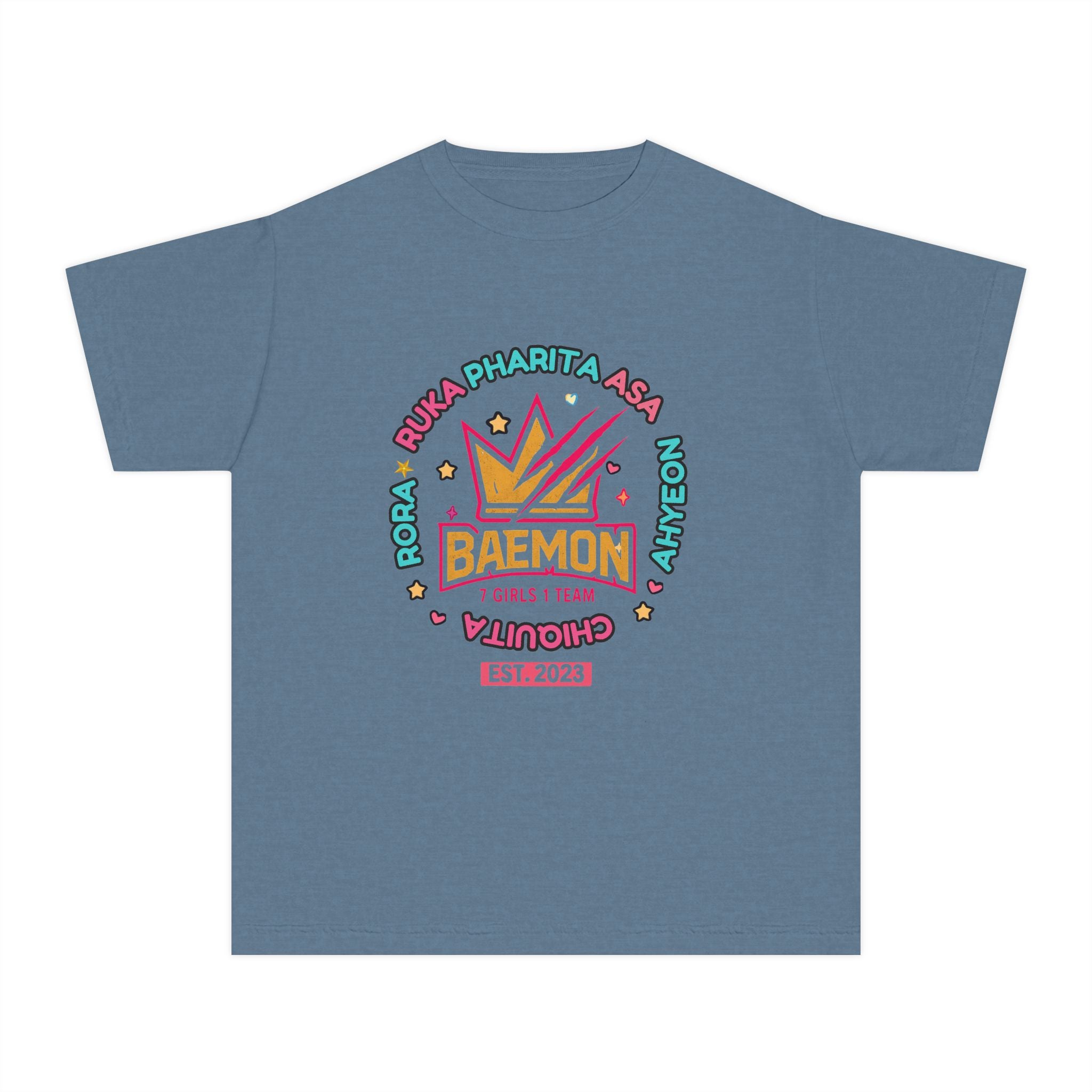Youth Tee — BAEMON Girls Team Crown Graphic (Est. 2023)