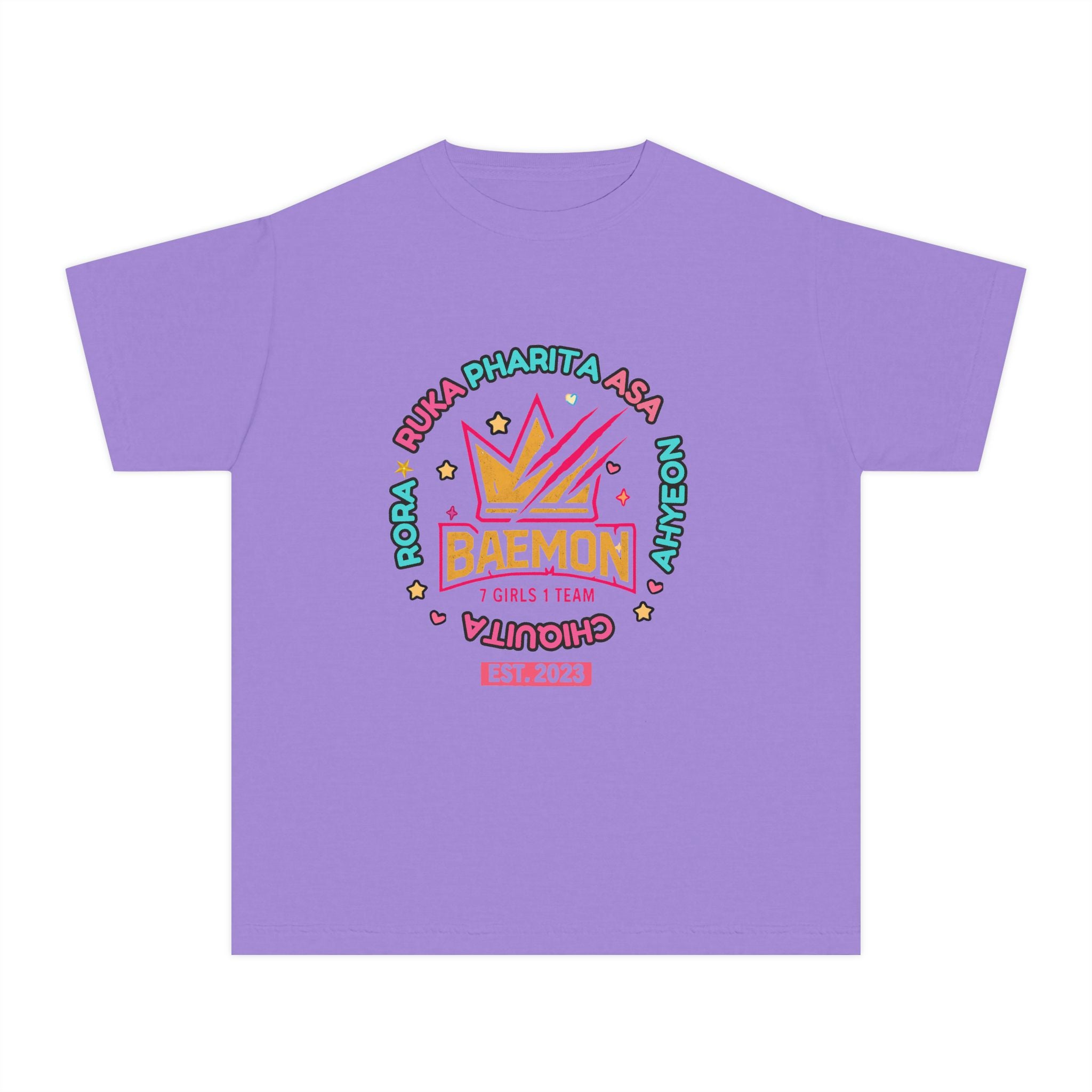 Youth Tee — BAEMON Girls Team Crown Graphic (Est. 2023)