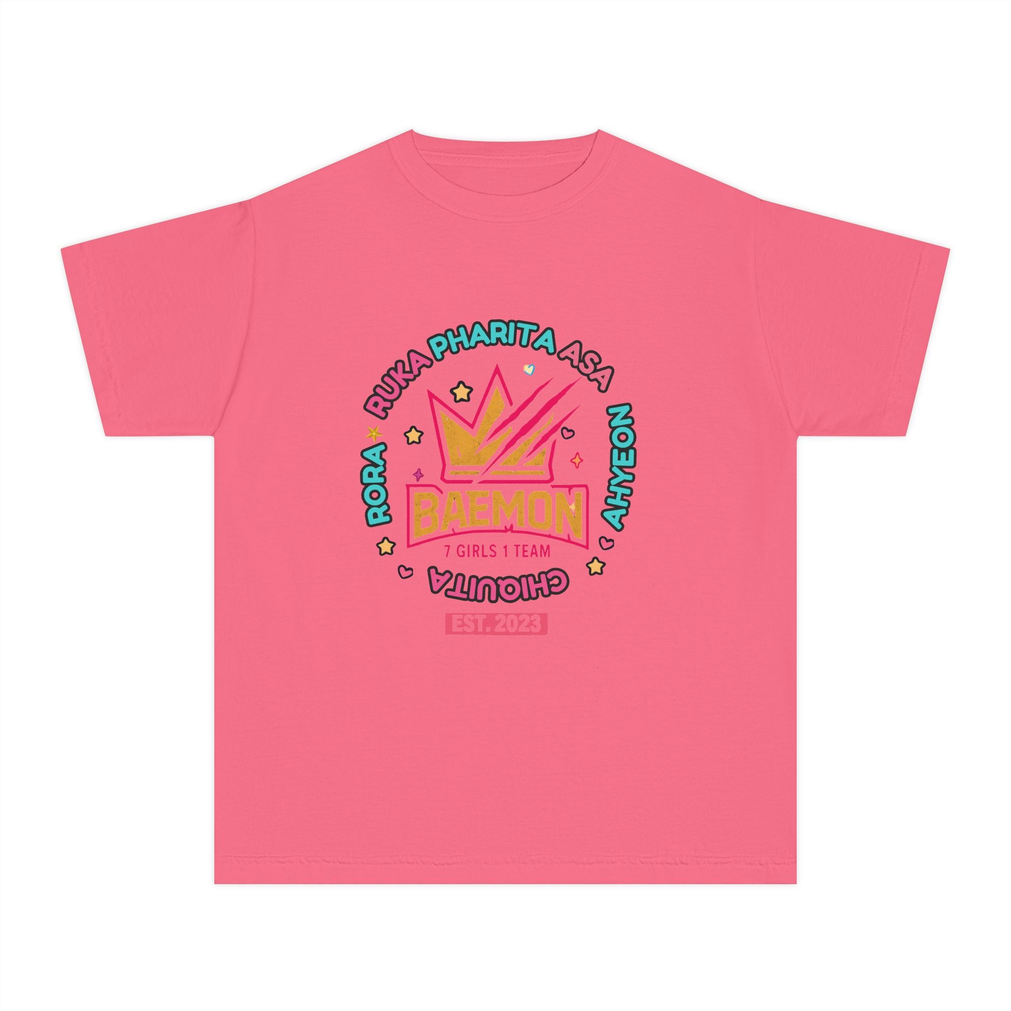 Youth Tee — BAEMON Girls Team Crown Graphic (Est. 2023)