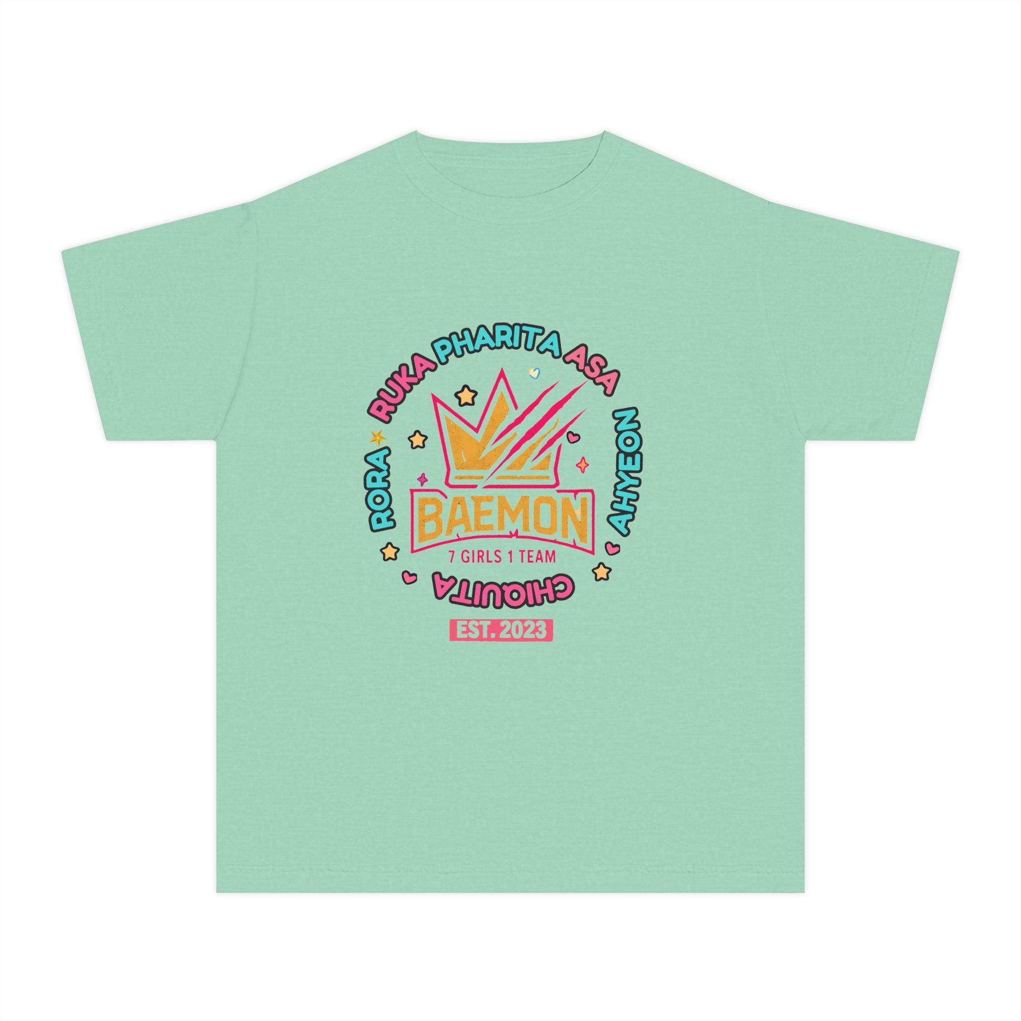 Youth Tee — BAEMON Girls Team Crown Graphic (Est. 2023)