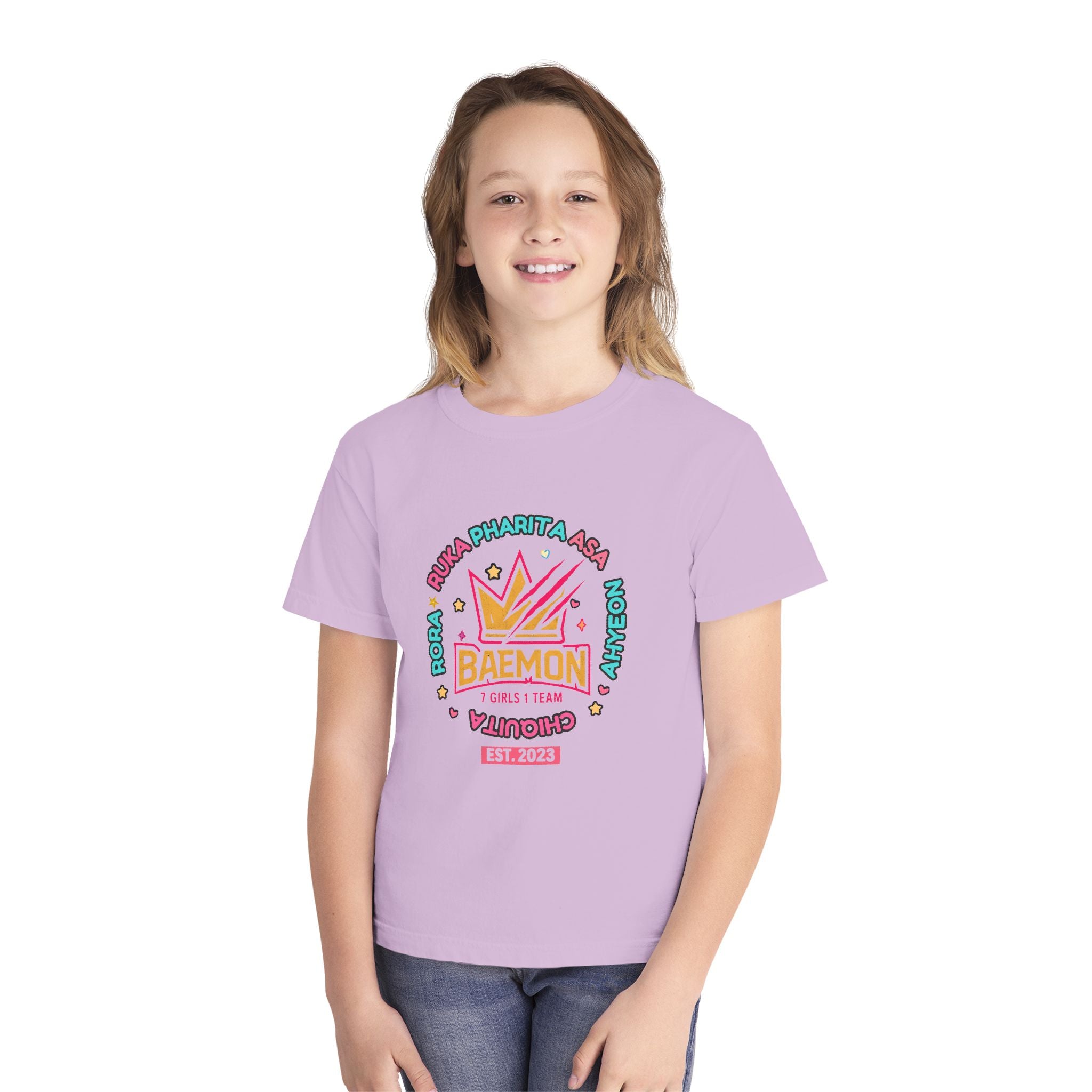 Youth Tee — BAEMON Girls Team Crown Graphic (Est. 2023)