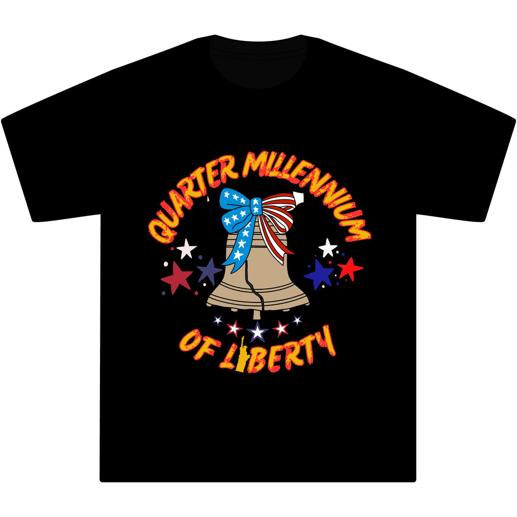 Liberty Bell T‑Shirt – "Quarter Millennium of Liberty" Patriotic Americana Tee