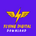 Yellow logo with wings and a lightning bolt on a purple background, accompanied by 'Flying Digital Download' text.