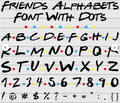 Friends font bundle, Friends alphabet and number fonts, Friends writing style, TTF Font file SVG,EPS,DXF,OTF