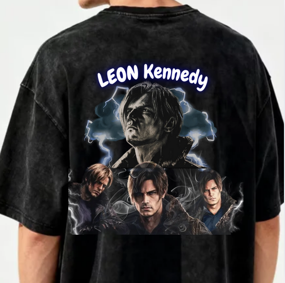 Leon Kennedy Gritty Portrait | Inspired by Resident Evil Fan Art (PNG/SVG)