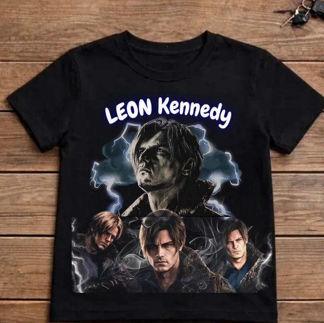 Leon Kennedy Gritty Portrait | Inspired by Resident Evil Fan Art (PNG/SVG)
