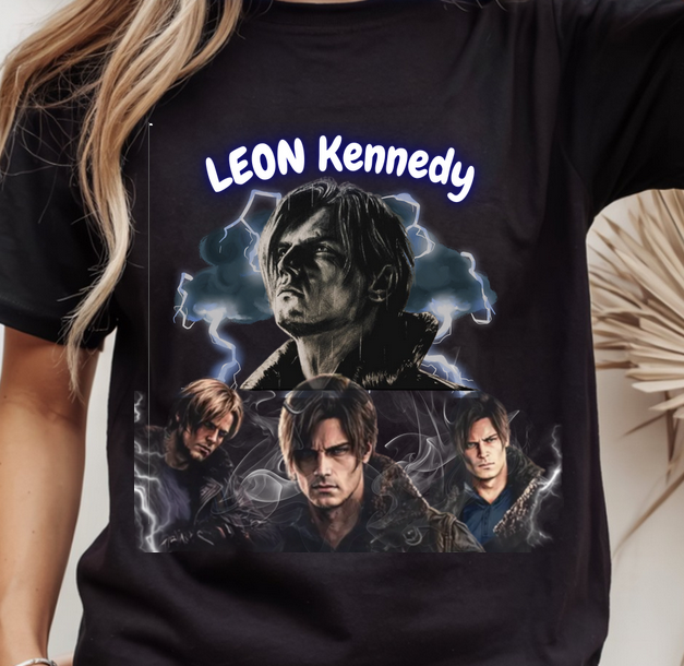 Leon Kennedy Gritty Portrait | Inspired by Resident Evil Fan Art (PNG/SVG)