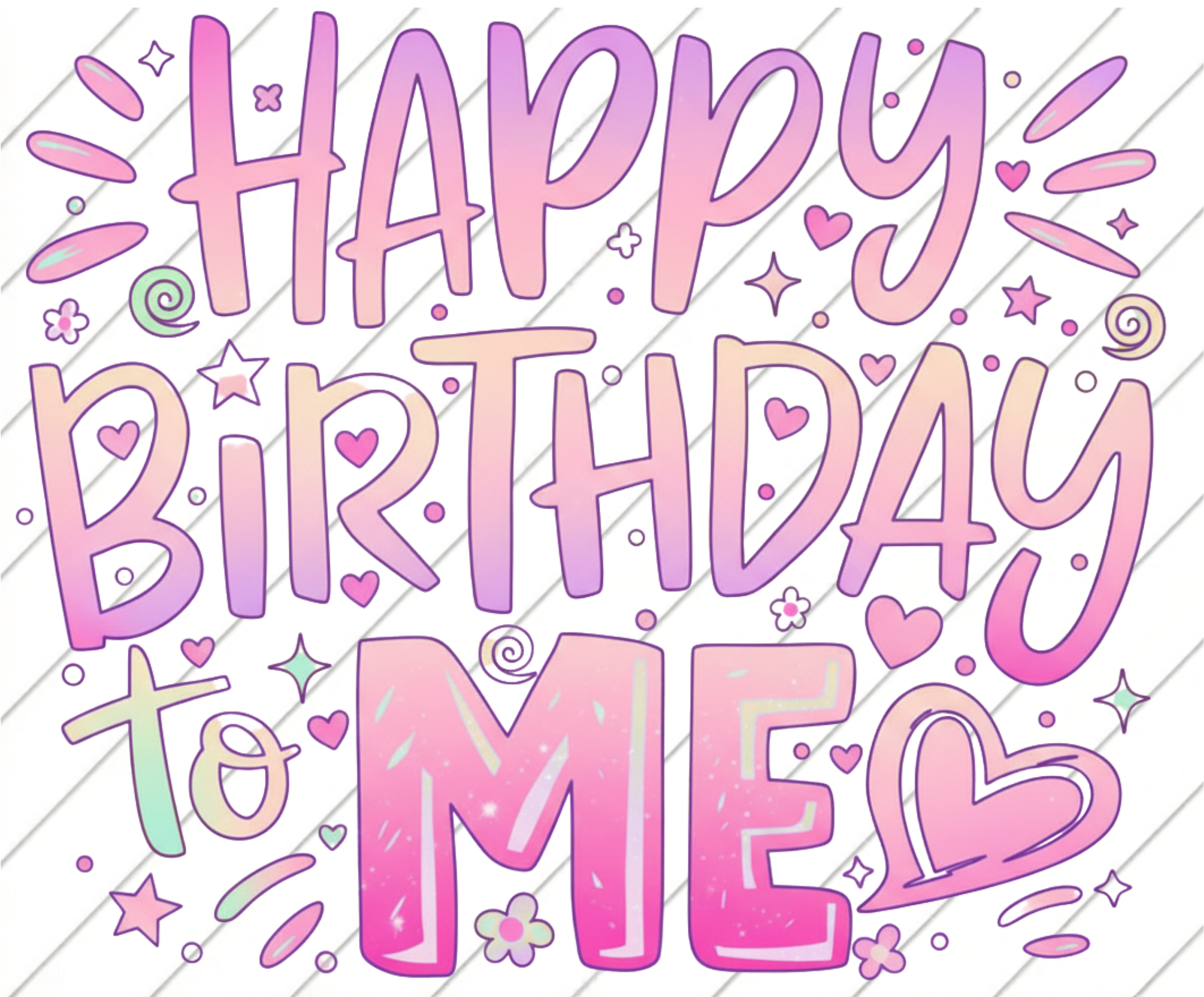 happy birthday to me png-svg